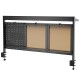 Ergo Office desk divider / organizer, max load 10kg, white and cork board, width 1250mm, black,ER-300 B Ergo Office desk divider / organizer, max load 10kg, white and cork board, width 1250mm, black,ER-300 B