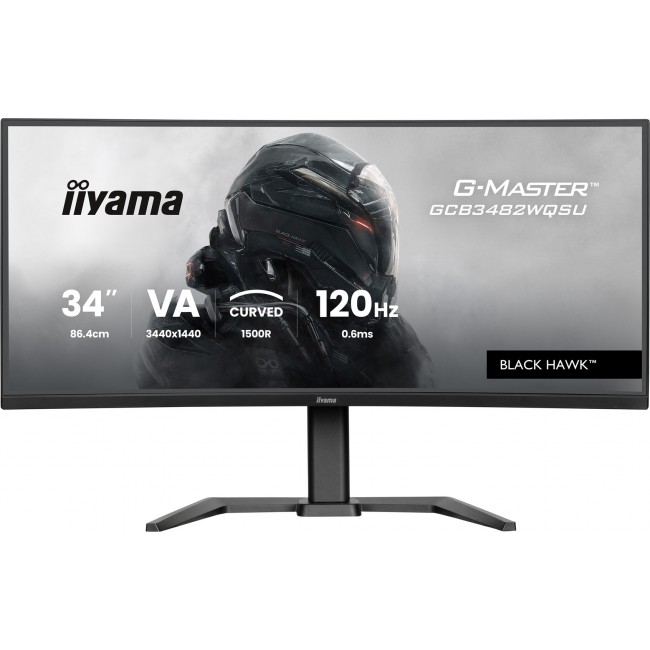 iiyama Get ahead with the curved GCB3482WQSU-B1 Black Hawk featuring 120Hz refresh rate and 0.6ms response time iiyama Get ahead with the curved GCB3482WQSU-B1 Black Hawk featuring 120Hz refresh rate and 0.6ms response time