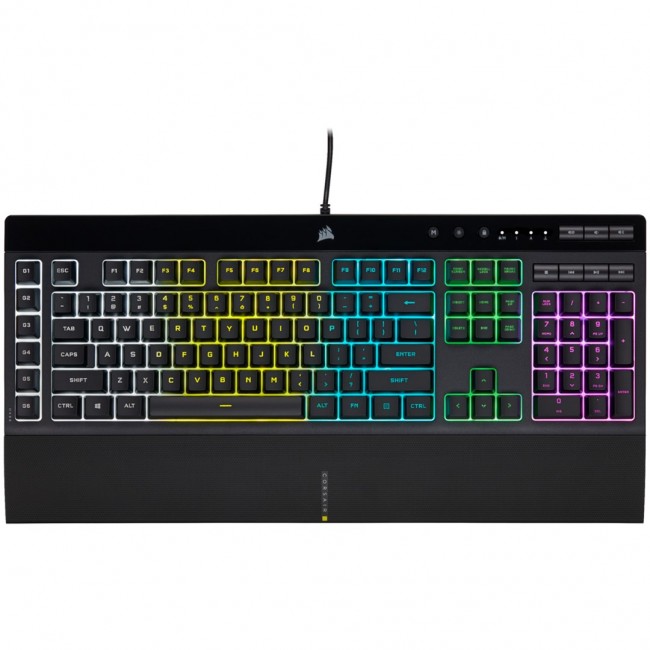 Corsair K55 RGB PRO keyboard Gaming USB QWERTZ German Black