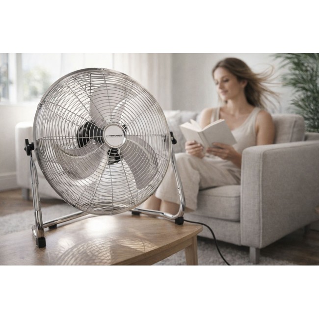 Circulation fan 18'' ESPERANZA EHF006 CYCLONE Chrome