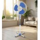 Esperanza EHF001WB, 16 '' standing fan, White/Blue
