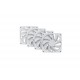 HYTE FAN- -FA12-WW-4 computer cooling system Computer case 12 cm White 4 pc(s)