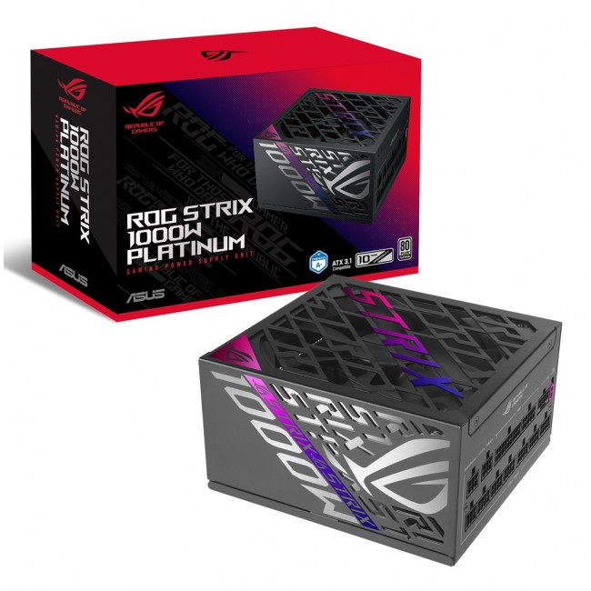 ASUS ROG STRIX-1000P-GAMING power supply unit 1000 W 20+4 pin ATX ATX Black, Silver ASUS ROG STRIX-1000P-GAMING power supply unit 1000 W 20+4 pin ATX ATX Black, Silver
