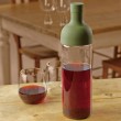 HARIO Cold Brew Tea 750ml Filter Bottle Olive green