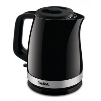 Tefal Delfini Vision KO150F30 electric kettle 1.5 L 2400 W Black, Stainless steel