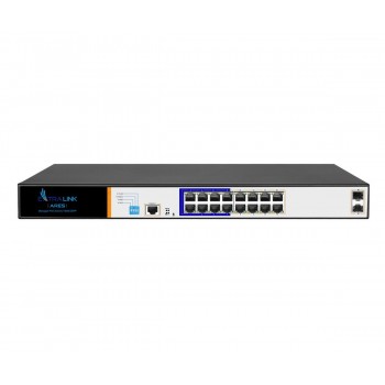 Extralink PoE Switch ARES 16x Gigabit PoE/PoE+, 2x SFP, 1x Console, 150W, Managed
