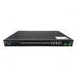 LevelOne 28-Port L2 Plus Managed Gigabit Fiber Industrial Switch, 4x 1.25/2.5GbE SFP, 16x 1.25GbE SFP, 8x Gigabit SFP/RJ45 Combo, Redundant Power Supply, -40 C to 80 C