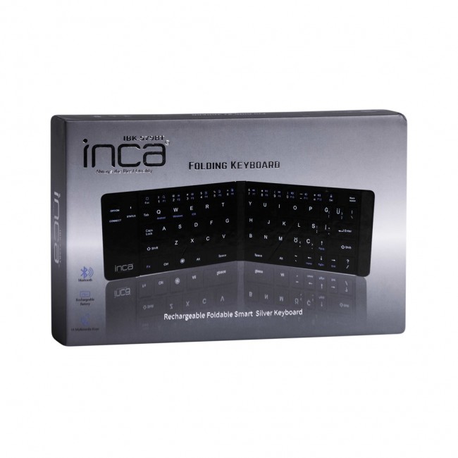 Inca IBK-579BT keyboard Home Bluetooth Metallic, Silver Inca IBK-579BT keyboard Home Bluetooth Metallic, Silver