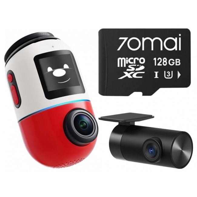 Wideorejestrator 70mai X800 Omni 4K/GPS/WiFi Dual czerwony + karta SD 70mai 128GB Wideorejestrator 70mai X800 Omni 4K/GPS/WiFi Dual czerwony + karta SD 70mai 128GB