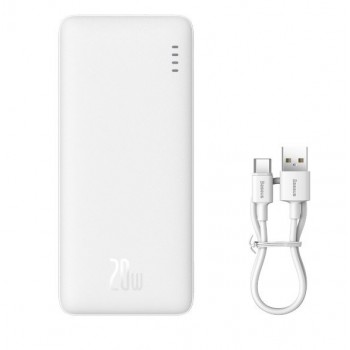 Baseus Airpow Power bank 10000mAh 20W + 30cm USB-C cable White
