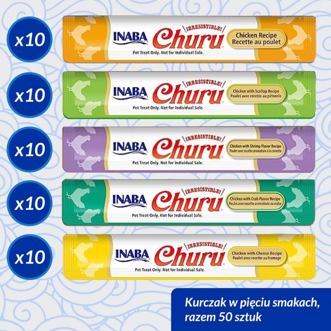 INABA Churu Varieties Chicken - cat treats - 50 x 14g