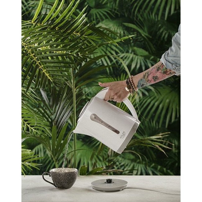 Adler AD 1244 electric kettle 2.5 L 2200 W White Adler AD 1244 electric kettle 2.5 L 2200 W White