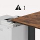 Ergo Office electric height adjustable desk, max height 1160mm, max - 80kg, without sit-stand desk top, black, ER-400 B Ergo Office electric height adjustable desk, max height 1160mm, max - 80kg, without sit-stand desk top, black, ER-400 B