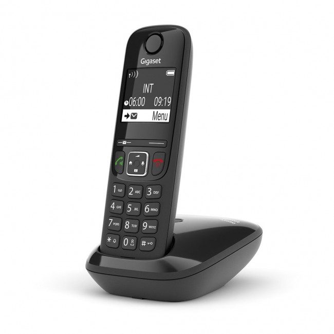 Gigaset AS690 Analog/DECT telephone Caller ID Black