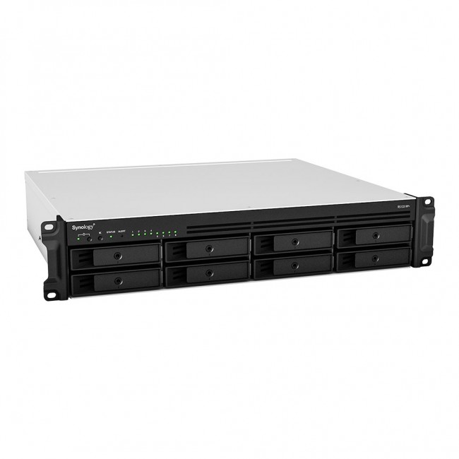 Synology RackStation RS1221RP+ NAS/storage server Rack (2U) Ryzen Embedded V1500B 4 GB DDR4 0 TB DiskStation Manager Black Synology RackStation RS1221RP+ NAS/storage server Rack (2U) Ryzen Embedded V1500B 4 GB DDR4 0 TB DiskStation Manager Black