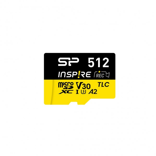 Memory card Silicon Power Inspire 512 GB MicroSDXC V30 UHS-I U3 A2 4K + adapter (SP512GBSTXLA2V1NSP) Memory card Silicon Power Inspire 512 GB MicroSDXC V30 UHS-I U3 A2 4K + adapter (SP512GBSTXLA2V1NSP)