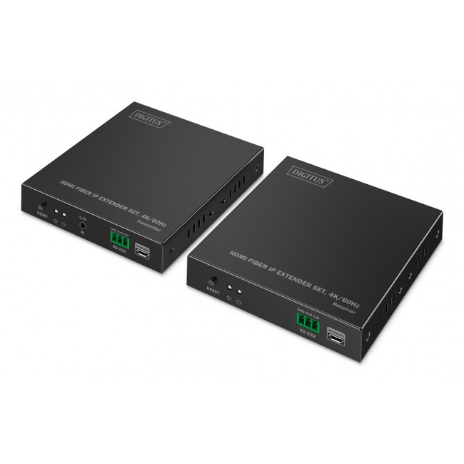 Digitus HDMI Fiber IP Extender Set, 4K/60Hz Digitus HDMI Fiber IP Extender Set, 4K/60Hz