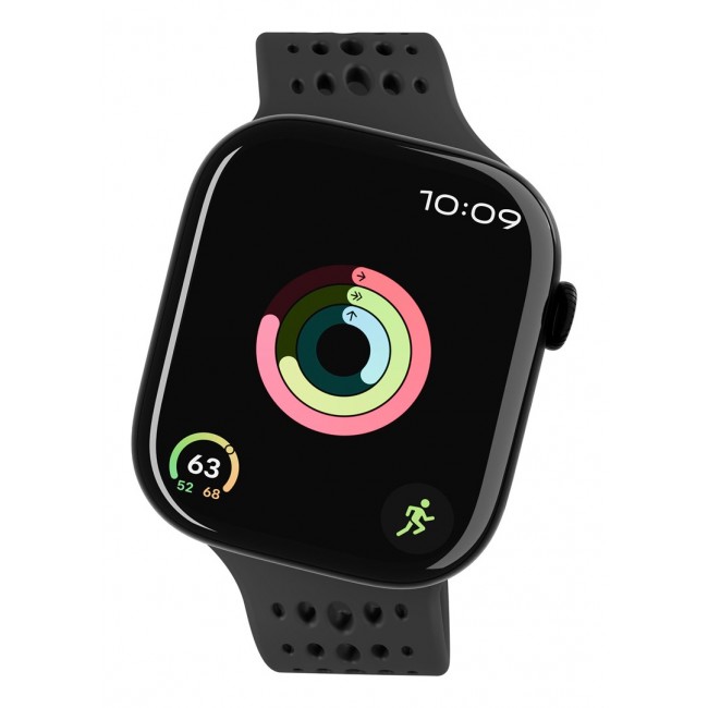 Decoded Ares O Watch Band Black Silicone