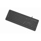 Gembird KB-MCH-05 Slim wired multimedia keyboard, black, US layout