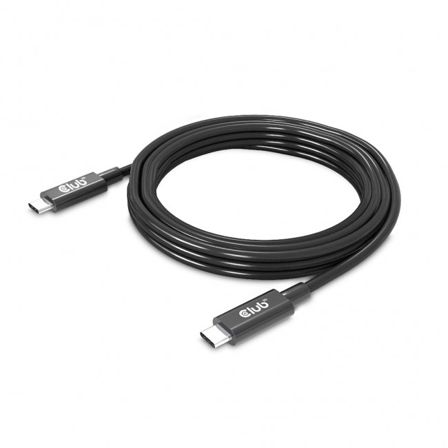 CLUB3D USB4 Gen3x2 Type-C Bi-Directional Cable 8K60Hz or 4K120Hz, Data 40Gbps, PD 240W(48V/5A) EPR M/M 3m / 9.84ft CLUB3D USB4 Gen3x2 Type-C Bi-Directional Cable 8K60Hz or 4K120Hz, Data 40Gbps, PD 240W(48V/5A) EPR M/M 3m / 9.84ft