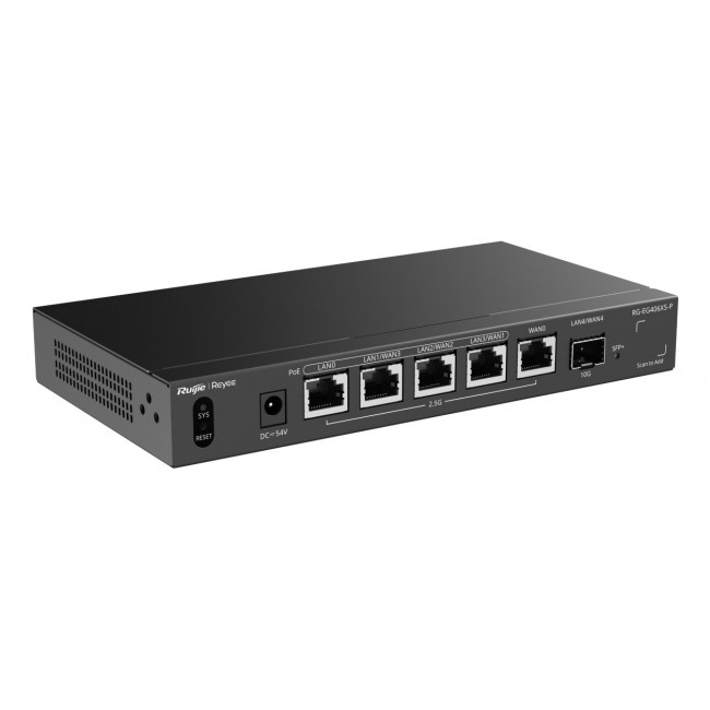 Ruijie Networks RG-EG406XS-P wired router 2.5 Gigabit Ethernet Black