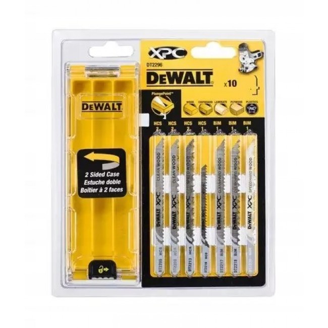 DeWALT DT2296-QZ jigsaw/scroll saw/reciprocating saw blade Jigsaw blade Metal 10 pc(s)