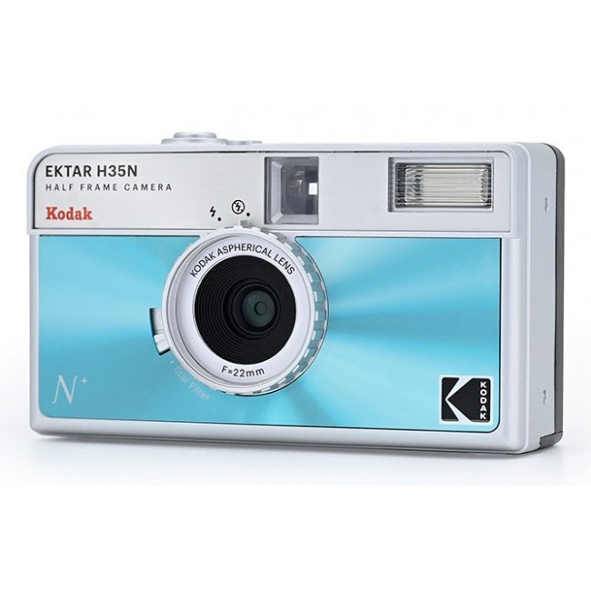 Kodak EKTAR H35N Compact film camera 35 mm Blue, Silver