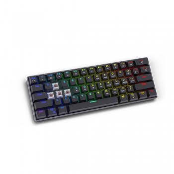 SAVIO Mechanical Keyboard BLACKOUT Brown (Outemu Brown), black