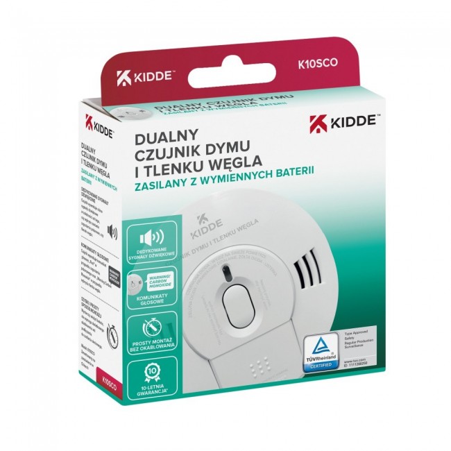 Dual smoke and carbon monoxide detector K10SCO