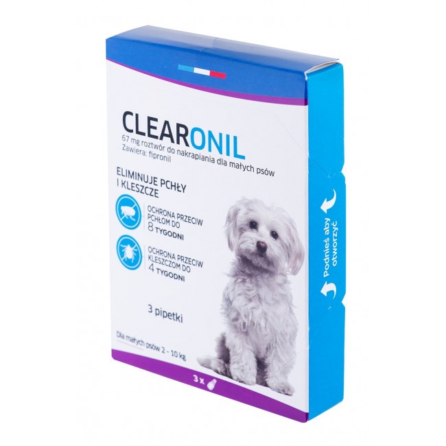 FRANCODEX Clearonil Small breed - anti-parasite drops for dogs - 3 x 67 mg