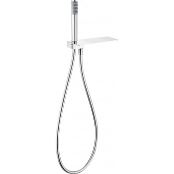 Elbow connection with shower set with shelf