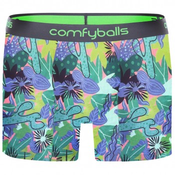 Comfyballs Tropical Cotton Brief Green
