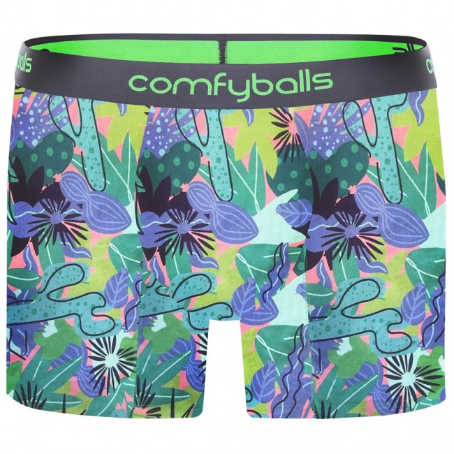 Comfyballs Tropical Cotton Brief Green