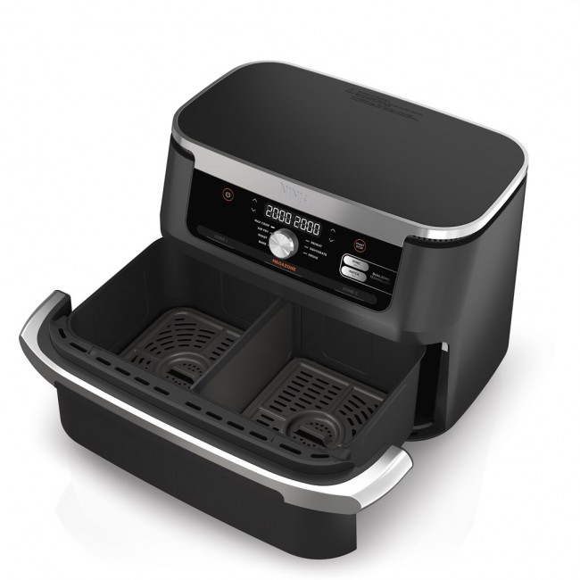 Ninja AF500EU fryer Double 10.4 L Stand-alone 2470 W Hot air fryer Black, Stainless steel Ninja AF500EU fryer Double 10.4 L Stand-alone 2470 W Hot air fryer Black, Stainless steel