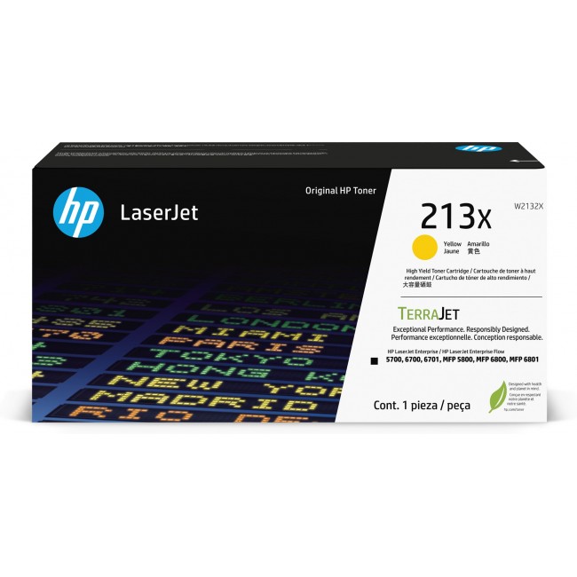 HP 213X High Yield Yellow Original LaserJet Toner Cartridge HP 213X High Yield Yellow Original LaserJet Toner Cartridge