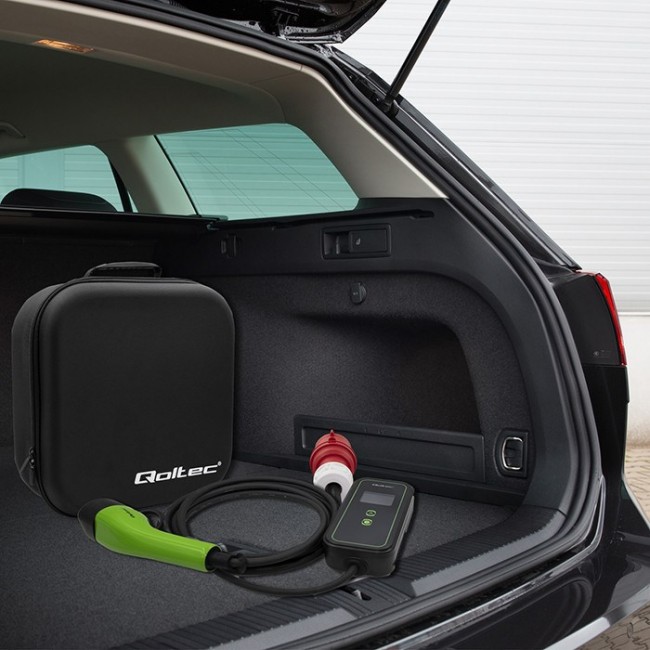 Qoltec 52475 electric vehicle charging cable Black Type 2 5 m