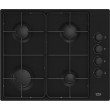 Beko HIBG64120SB hob Black Built-in 60 cm Gas 4 zone(s)