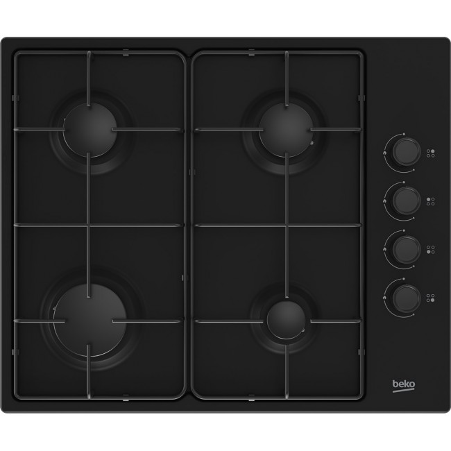 Beko HIBG64120SB hob Black Built-in 60 cm Gas 4 zone(s)