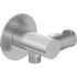 Round angled connector with handset holder