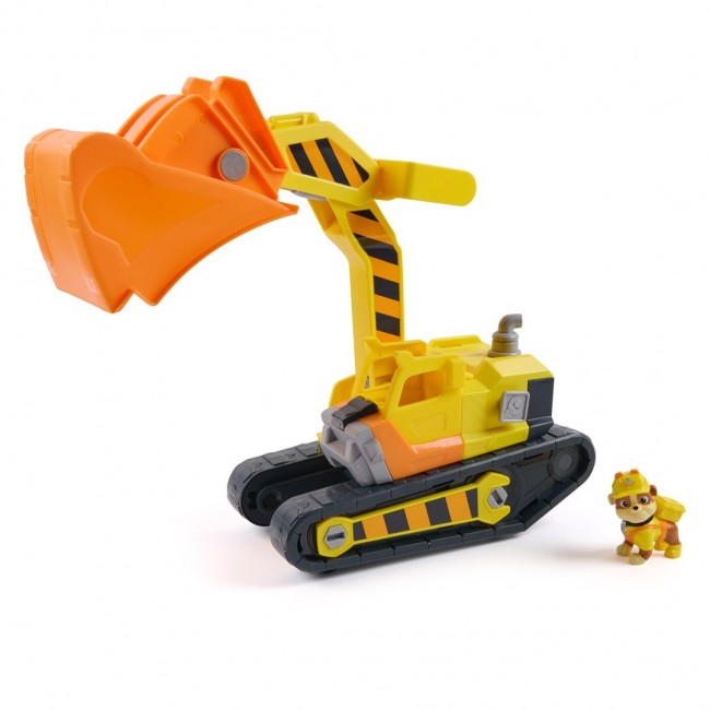 Rubble & Crew Rubble's Ultimate Tool Bulldozer Vehicle, Toy Truck with Action Figure, PAW Patrol Kids Toys for Boys & Girls Ages 3 and Up