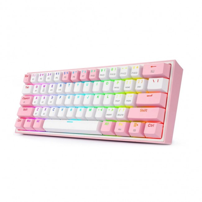REDRAGON K616 Fizz Pro white/pink keyboard USB + RF Wireless + Bluetooth Pink, White