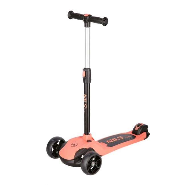 NILS FUN HLB122 LED children's scooter pink