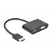 Gembird A-HDMIM-HDMIFVGAF-01 interface cards/adapter HDMI, VGA Gembird A-HDMIM-HDMIFVGAF-01 interface cards/adapter HDMI, VGA