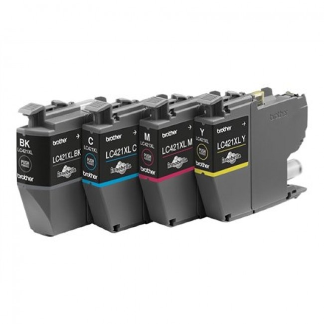 Brother LC421XLVAL ink cartridge 1 pc(s) Original Black, Cyan, Magenta, Yellow Brother LC421XLVAL ink cartridge 1 pc(s) Original Black, Cyan, Magenta, Yellow