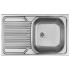 Steel sink 1-bowl with left drainer ZM5 311L