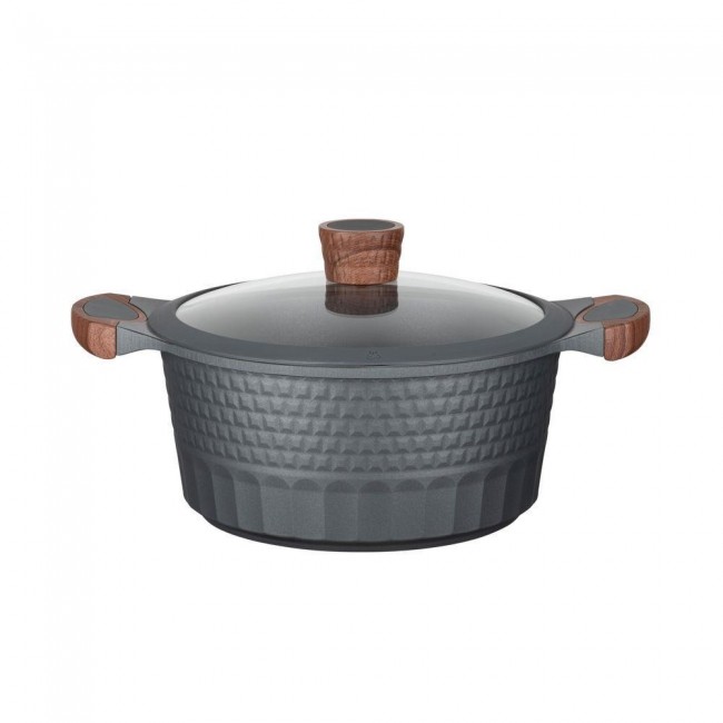 Resto Kitchenware Capella 4.6 L Round Black, Wood