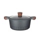 Resto Kitchenware Capella 4.6 L Round Black, Wood