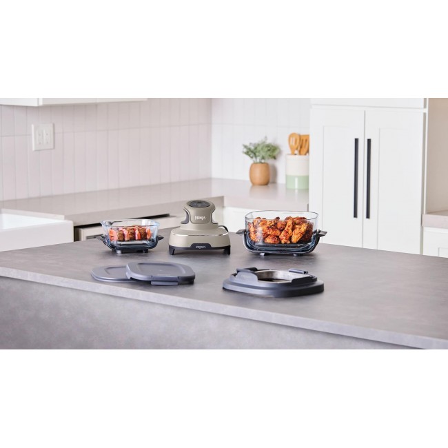 Ninja CRISPi Single 3.8 L 1700 W Hot air fryer Grey, Stone colour, Transparent