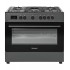 Ravanson KWGE-K90 Cheff Modern Black gas and electric cooker (black)