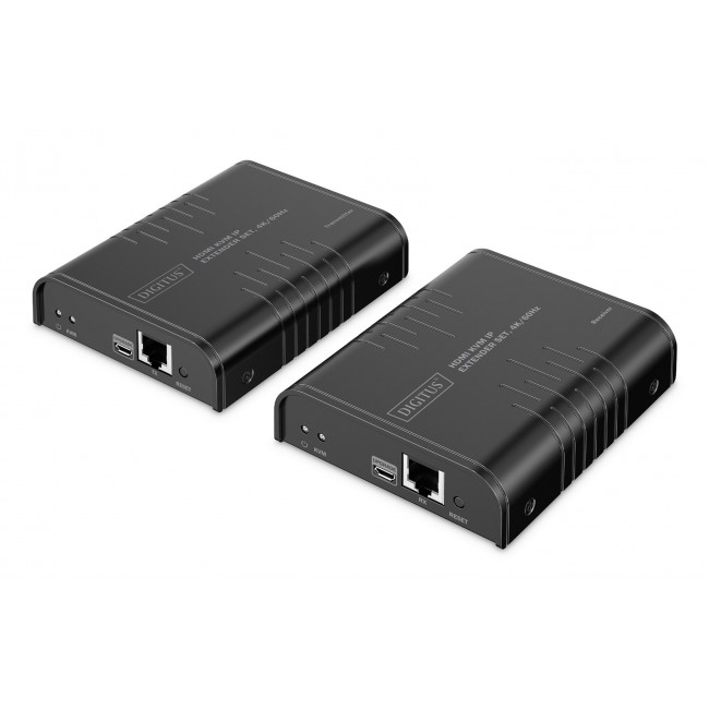 Digitus HDMI KVM IP Extender Set, 4K/60Hz Digitus HDMI KVM IP Extender Set, 4K/60Hz